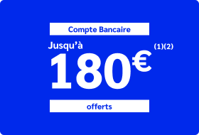 Jusqu'à 180€ offerts