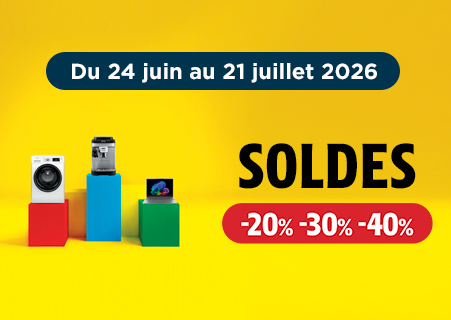 Du 24 juin au 21 juillet 2026 : Soldes -20% -30% -40%
