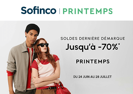 Soldes dernière démarque : Jusqu'à -70% du 24 juin au 21 juillet 