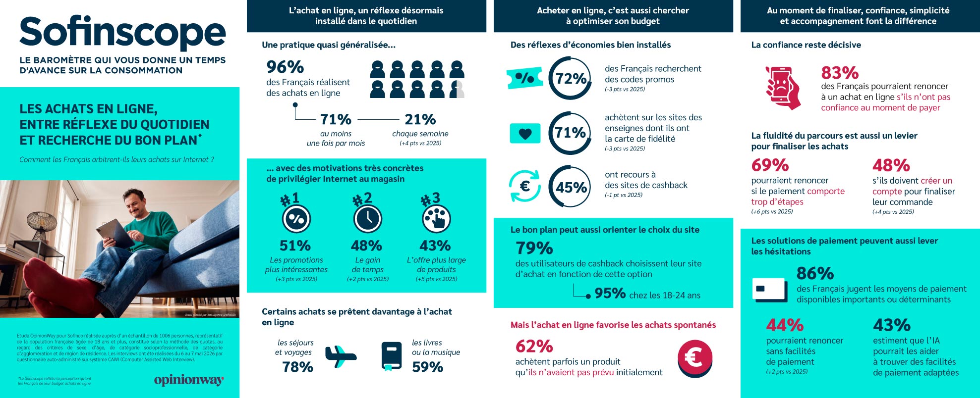 infographie : les Français et le budget achat en ligne