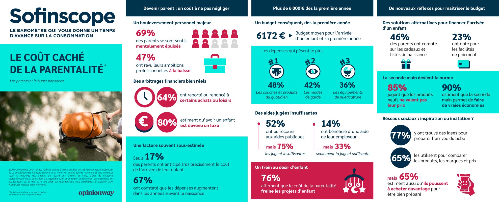 infographie : les français et le budget naissance